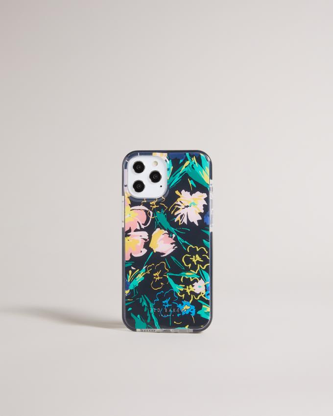 Coque Ted Baker Sketchy Magnolia iPhone 12 Pro Max Antishock Noir Femme | NKB-30940192